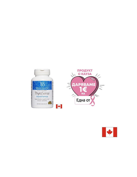 ThyroSense® WomenSense® / Тироидна формула х 60 капсули Natural Factors - Feel You