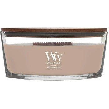 WoodWick - Patchouli Cream Boat - scented candle - 453.6g - Feel You