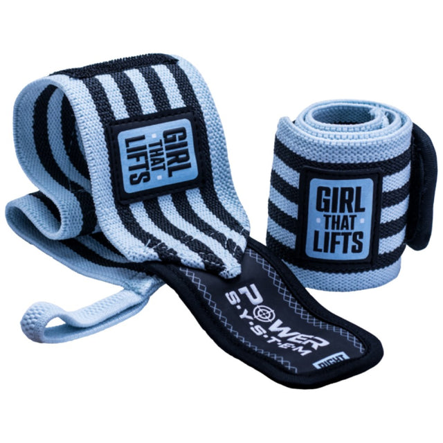 Wrist Wraps Girl That Lifts - Blue - 2 бр. - Feel You