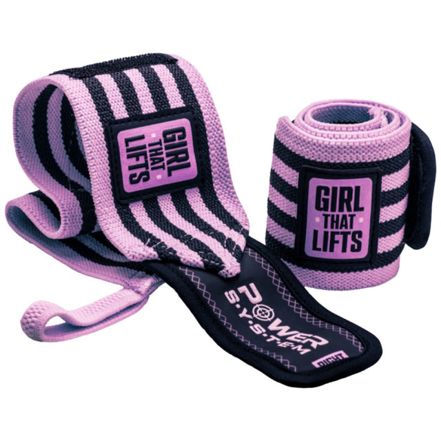Wrist Wraps Girl That Lifts - Pink - 2 бр. - Feel You