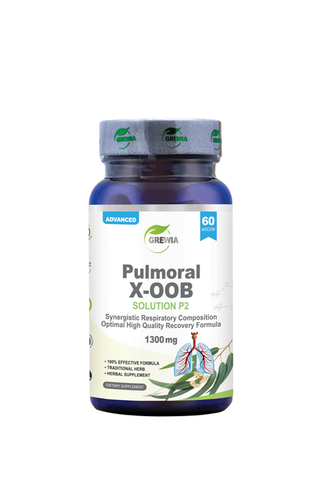 X-OOB Solution P2 Synergistic Respiratory Composition Herbal Dietary Supplement – 1300 mg, 60 Caps. - Feel You