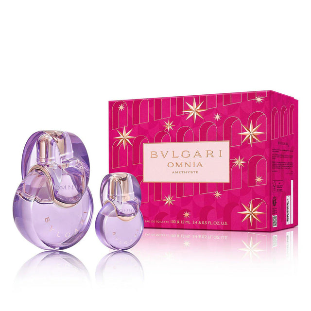 Xmas 2023 Set Bvlgari: Omnia Amethyste, Eau De Toilette, For Women, 100 ml + Omnia Amethyste, Eau De Toilette, For Women, 15 ml *Miniature - Feel You