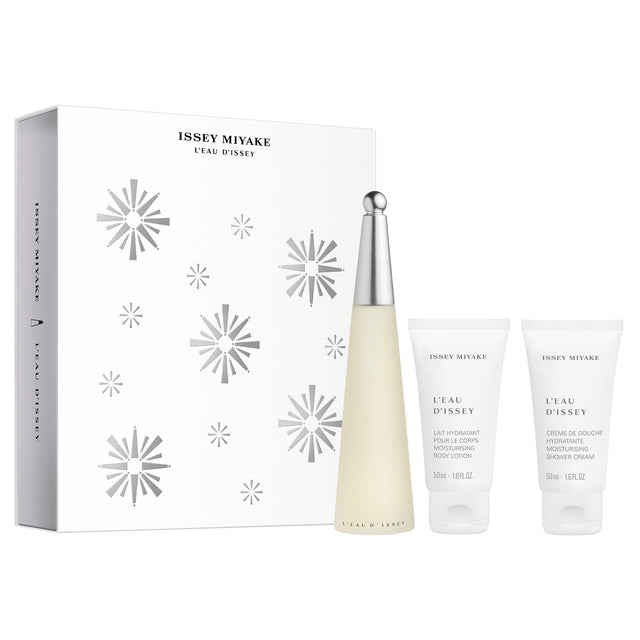 Xmas 2023 Set Issey Miyake: L'Eau d'Issey, Eau De Toilette, For Women, 50 ml + L'Eau d'Issey, Moisturizing, Body Lotion, 50 ml + L'Eau d'Issey, Hydrating, Shower Cream, 50 ml - Feel You