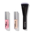 Xmas 2024 Set Rodial: Blush Drops, Radiant Finish, Liquid Blush, Frosted Pink, 15 ml + Banana Lowlighter, Illuminating, Liquid Highlighter, For Face, 1.6 ml + The Buffing, Mini, Foundation Brush, No. 10 - Feel You