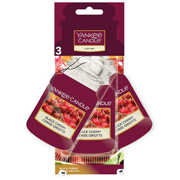 Yankee Candle - Black Cherry Car Jar - car air freshener 3 pcs - Feel You