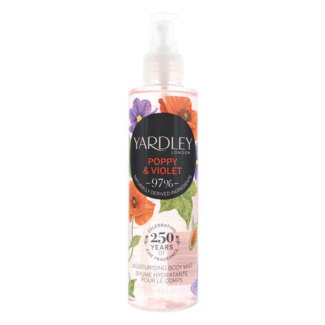 Yardley, Poppy and Violet, Scented Spray, For Women, 200 ml - Feel You