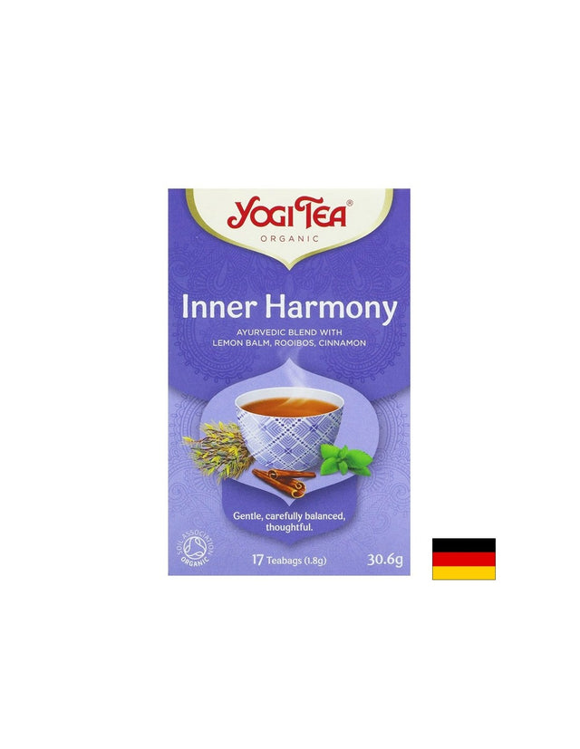 Yogi Tea Inner Harmony – аюрведичен чай с маточина, ройбос и лавандула, БИО, 17 филтърни пакетчета - Feel You