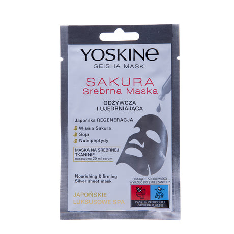 Yoskine, Geisha Sakura, Firming, Sheet Mask, Face, 20 ml - Feel You