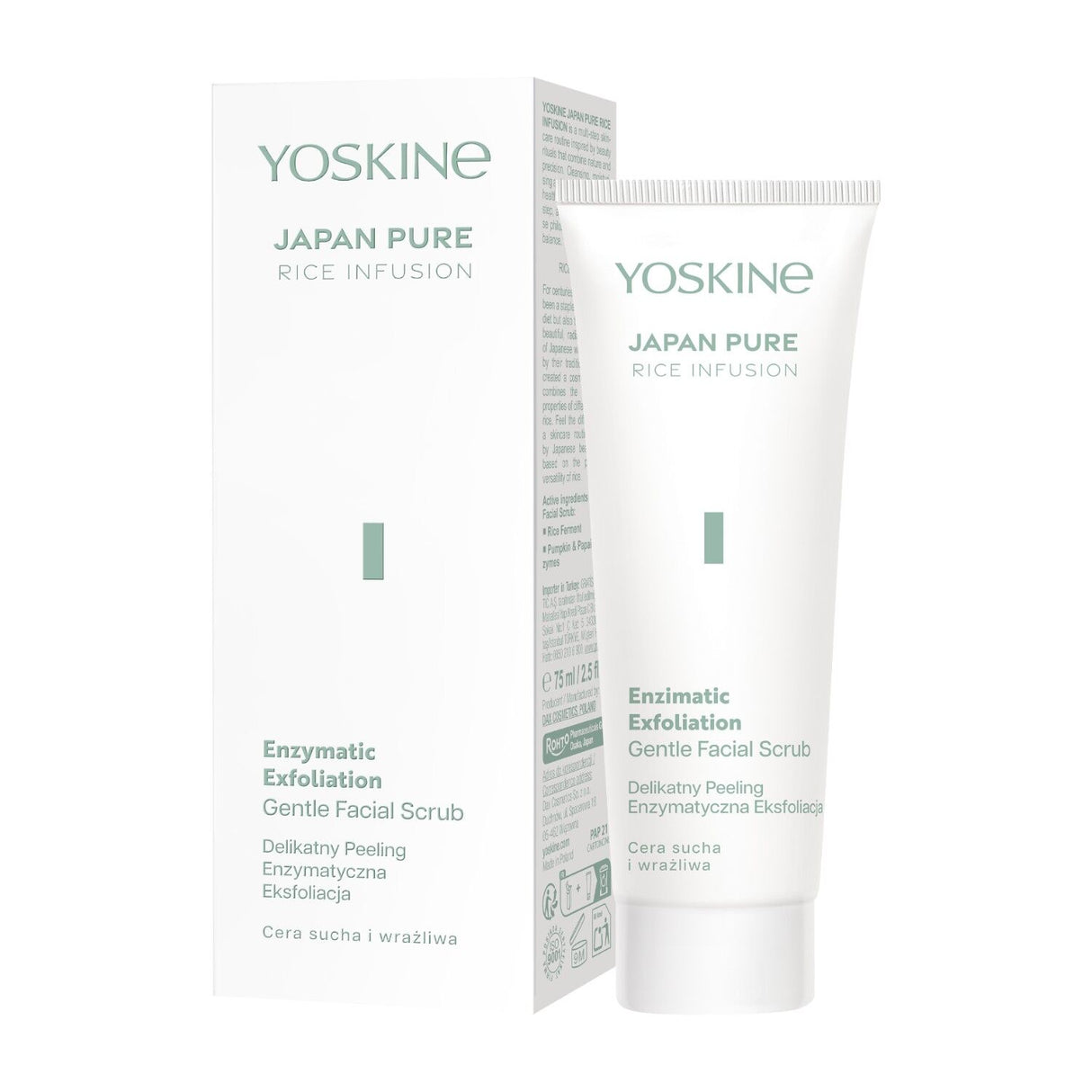 Yoskine, Japan Pure, Rice Infusion, Exfoliating Scrub, 75 ml - Feel You