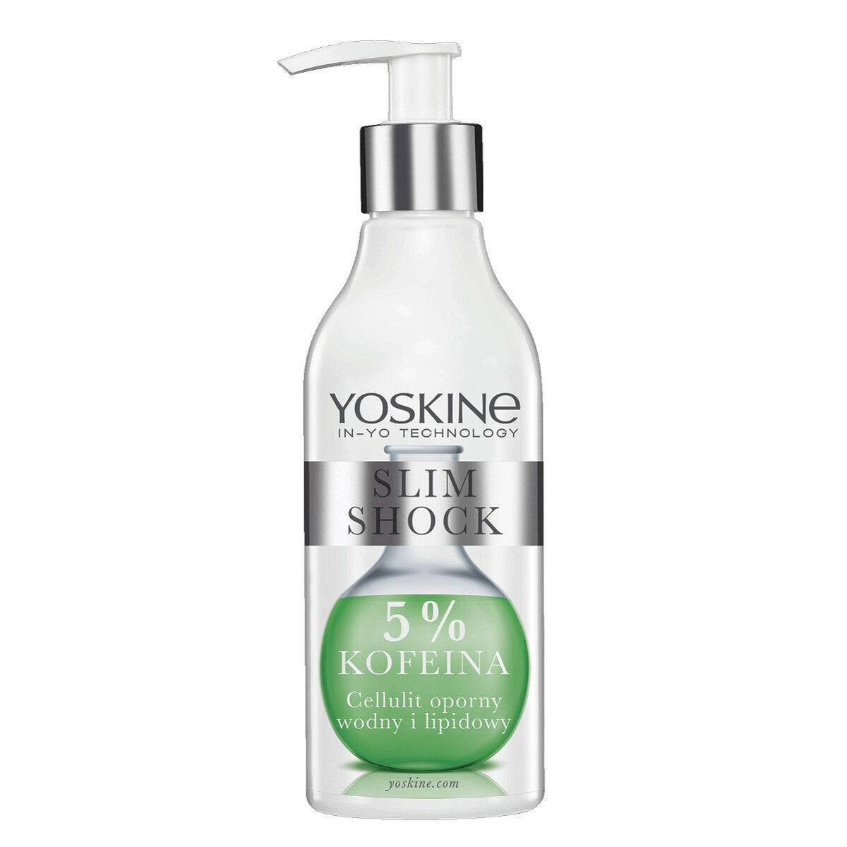 Yoskine, Slim Shock, Caffeine 5%, Anti-Cellulite, Body Cream, Body & Legs, 200 ml - Feel You