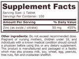 ZINC COMPLEX 50 mg - 100 Tablets