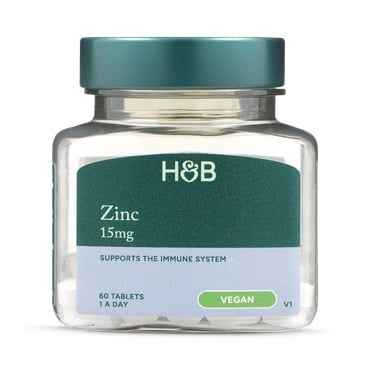 Цинк (ZInc) 15мг 60 веган таблетки, H&B - Feel You