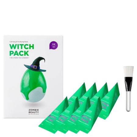 ZOMBIE BEAUTY by SKIN1004 - Witch Pack - Deep Cleansing Mask with Green Tea - 8 pcs. x 15g - Feel You