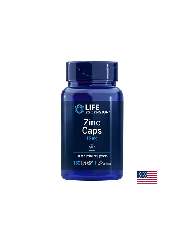 Zinc Caps / Цинк (монометионин) 15 mg x 150 капсули - Feel You
