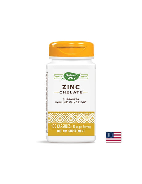Zinc Chelate/ Цинк (хелат) х 100 капсули Nature’s Way - Feel You