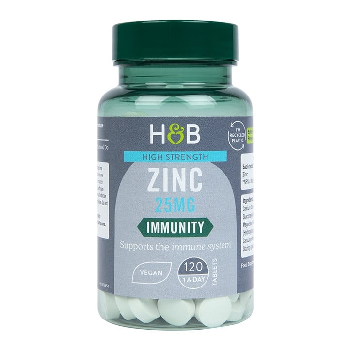 Цинк Zinc Gluconate 25mg 120 таблетки, H&B - Feel You