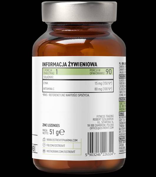 Zinc Gluconate Lozenges + Vitamin C 90 Подезични таблетки - Feel You