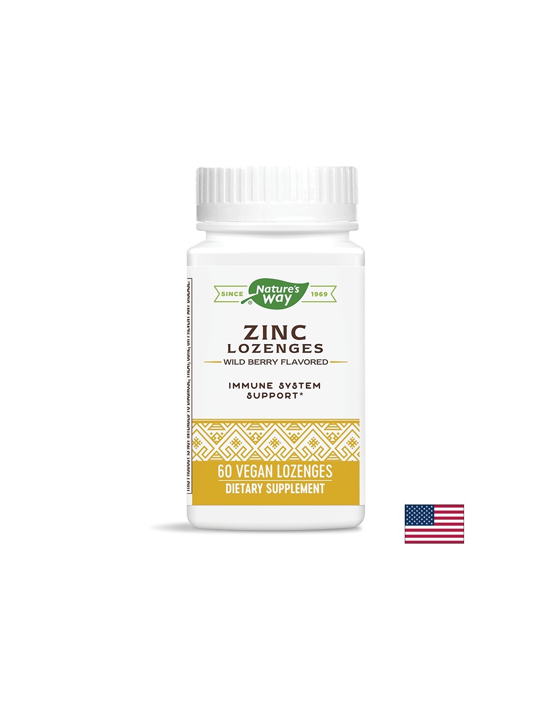 Zinc Lozenges/ Цинк с Ехинацея и Витамин С х 60 таблетки за смучене Nature’s Way - Feel You