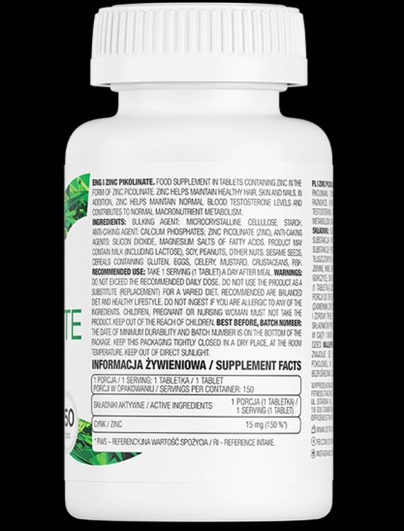 Zinc Picolinate 15 mg - 150 Таблетки - Feel You