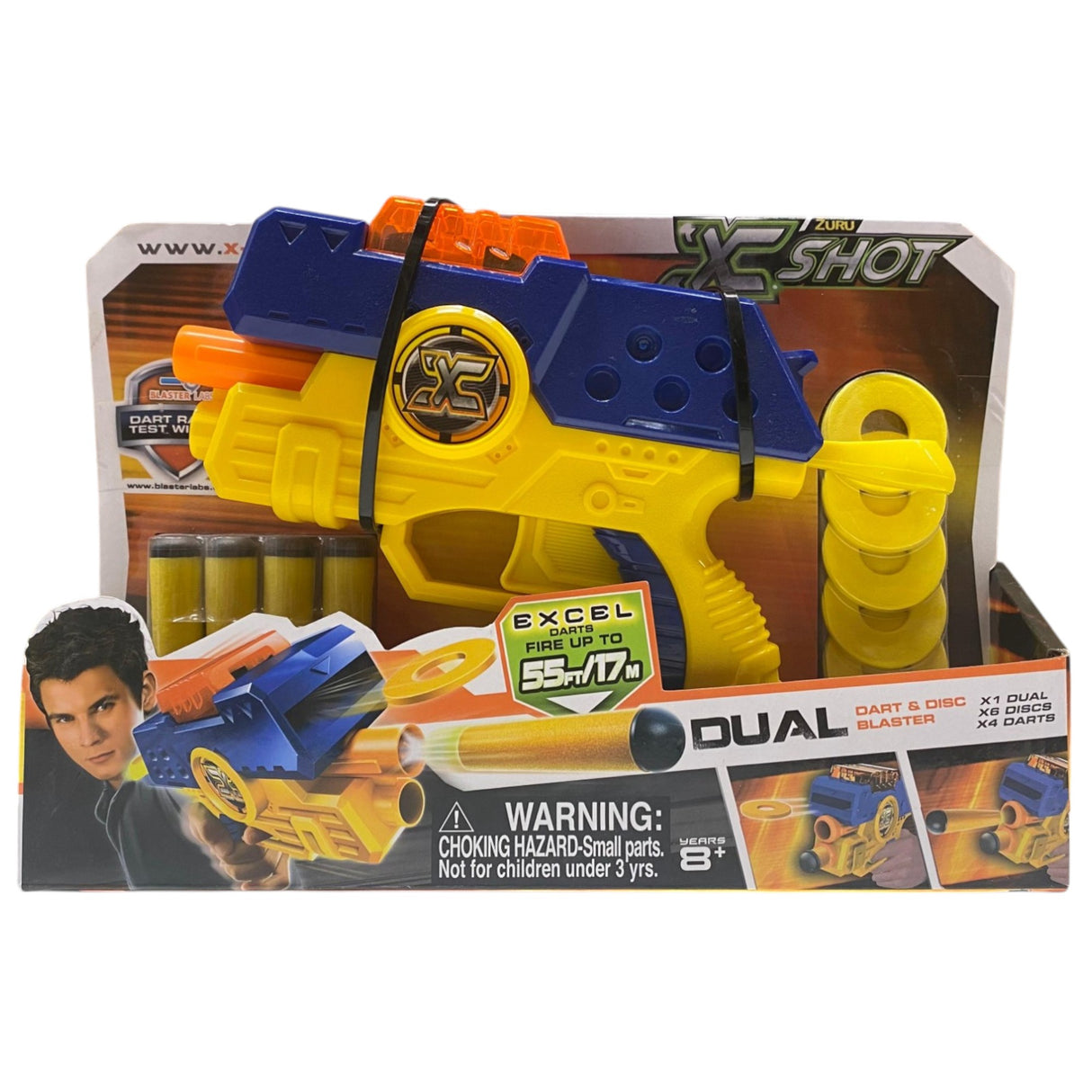 Zuru, X-Shot Excel Dual, Toy Gun, For Boys, 8+ years - Feel You