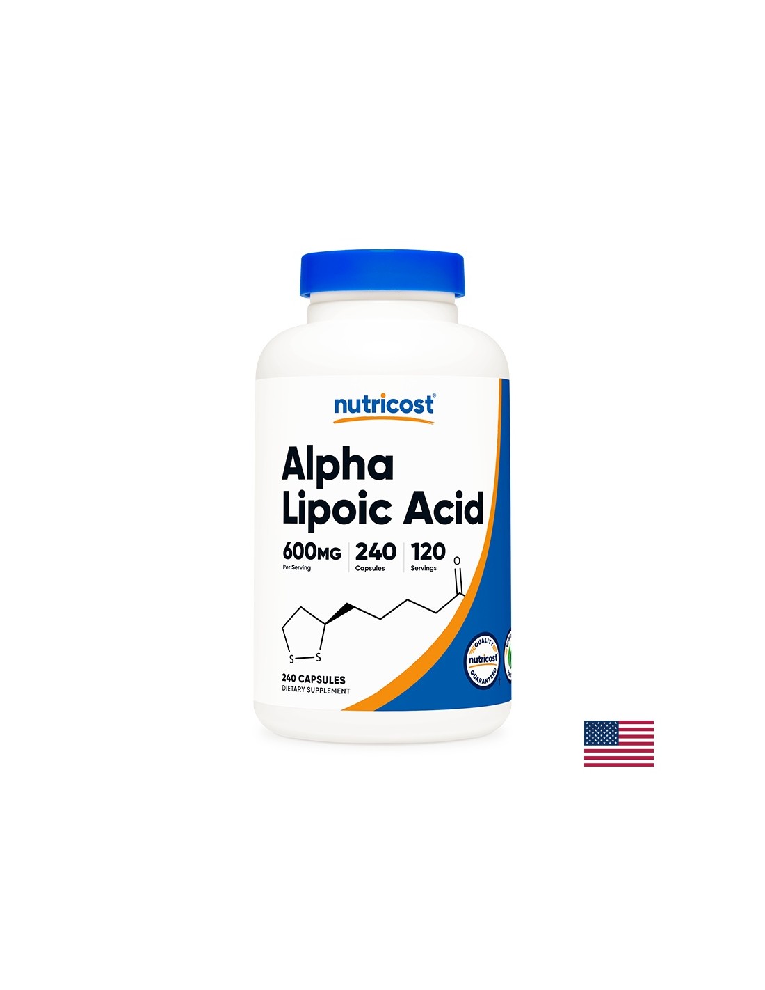 Диабет - Алфа-липоева киселина, 600 mg/240 капсули Nutricost - Feel You