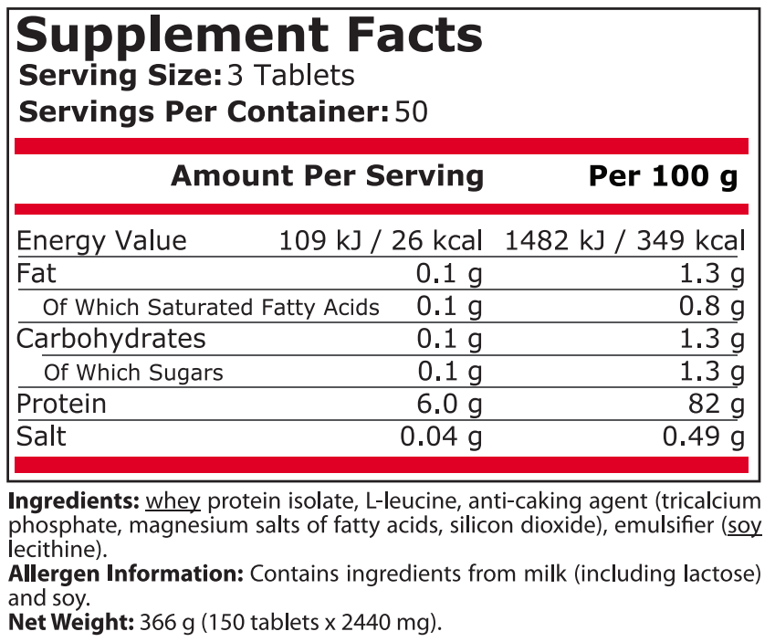 AMINO 2000 МГ + LEUCINE - 150 Таблетки