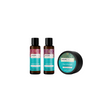 Set Arganicare: Argan Oil & Shea Butter, Hair Treatment Cream Mask, Repair, Moisturizing, 100 ml + Argan Oil & Shea Butter, Hair Shampoo, Repairing & Moisturising, 100 ml + Argan Oil & Shea Butter, Hair Conditioner, Repairing & Moisturising, 100 ml - Feel You