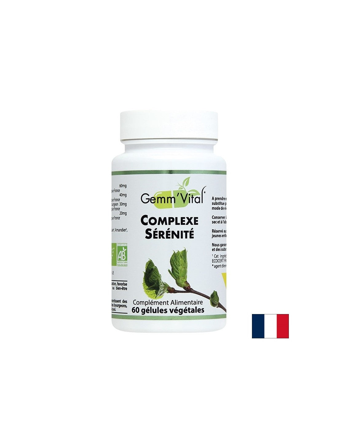 Anti-stress herbal formula - Complexe Serenite, 60 capsules