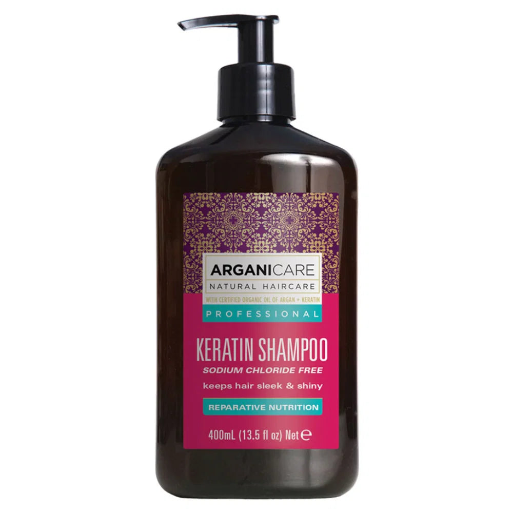Arganicare, Keratin, Hair Shampoo, Repairing & Nourishing, 400 ml