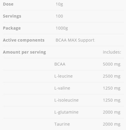BCAA Max Support - 1000 грама - Feel You