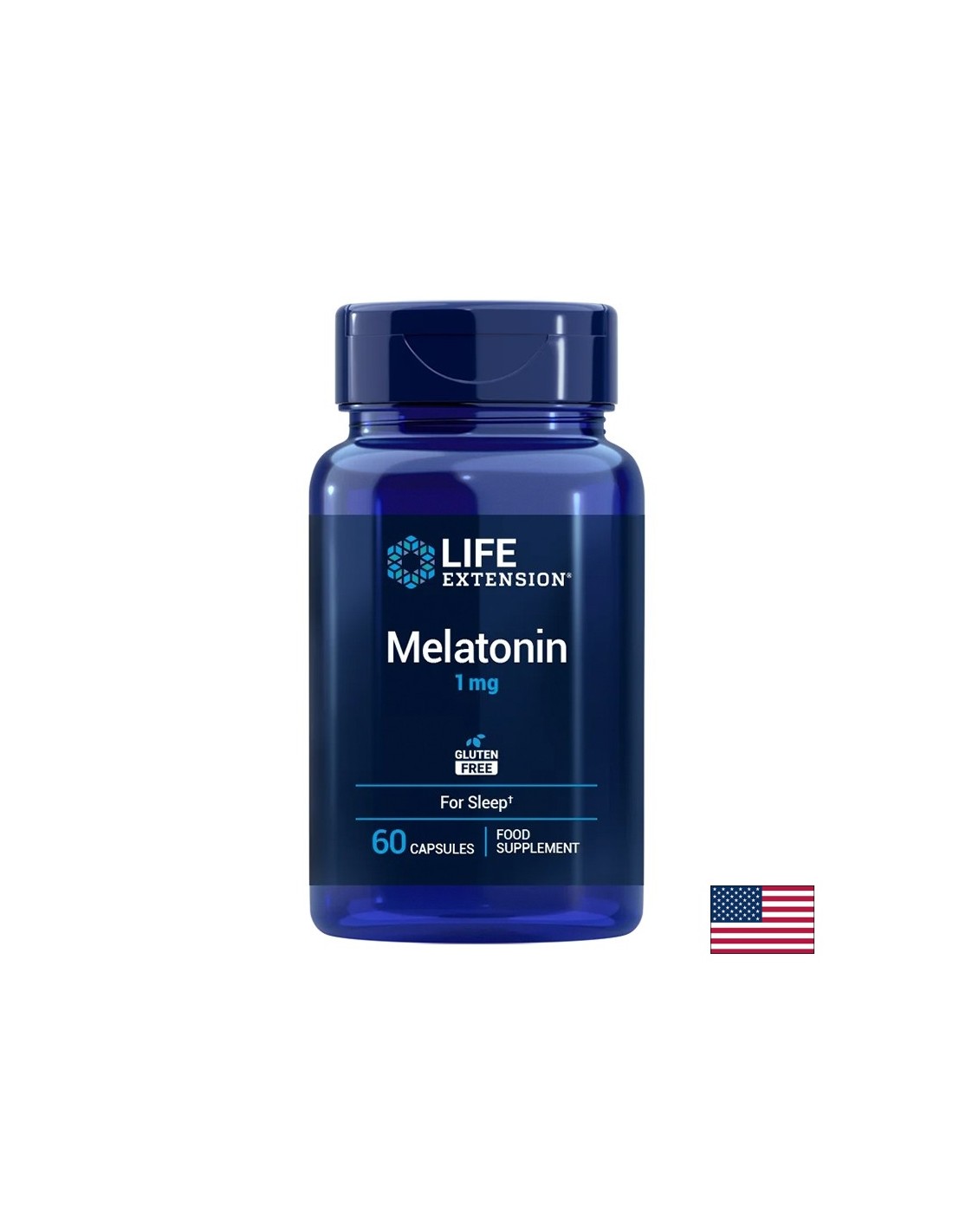 Безсъние - Мелатонин 1 mg, 60 капсули