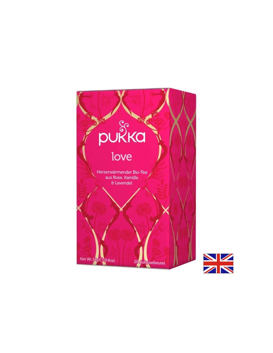 Билков Био чай Pukka love, 20 филтърни пакетчета