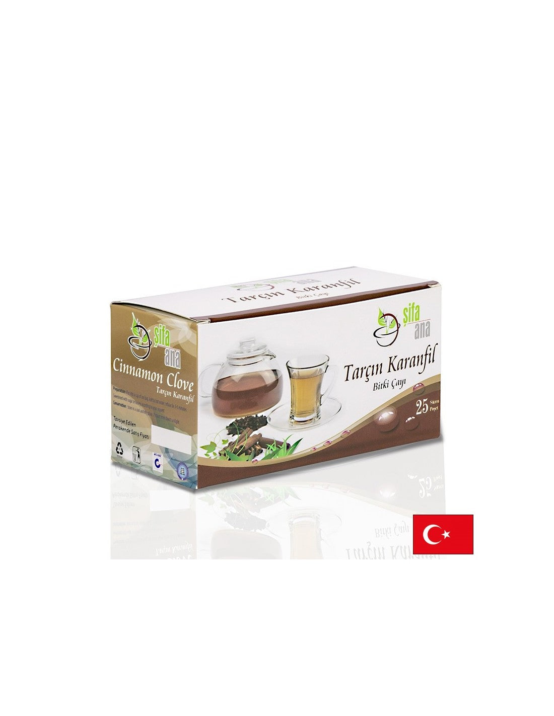Herbal tea with cinnamon and cloves, 25 filter bags