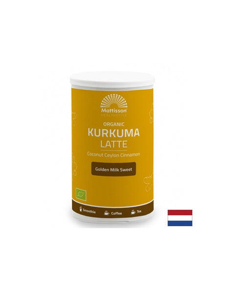 Био Лате Куркума с Кокос и Цейлонска канела, 175 mg прах - Feel You