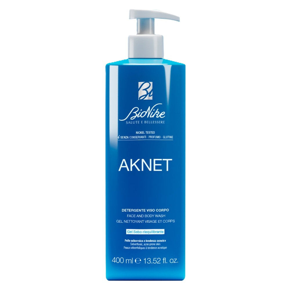BioNike, Aknet, Cleansing & Purifying, Cleansing Gel, For Face & For Body, 400 ml