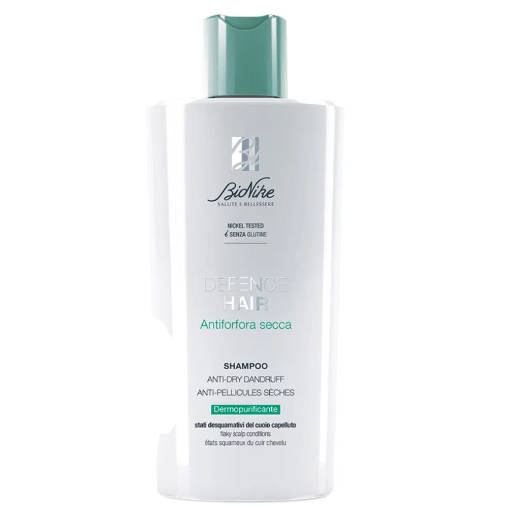 BioNike, Defense Hair Dry Anti-Dandruff, Hair Shampoo, Anti-Dandruff & Purifying, 200 ml