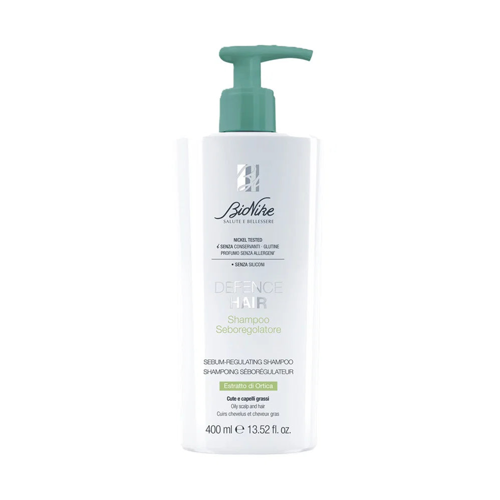 BioNike, Defence Hair, Hair Shampoo, Purifying & Sebum Regulating, 400 ml