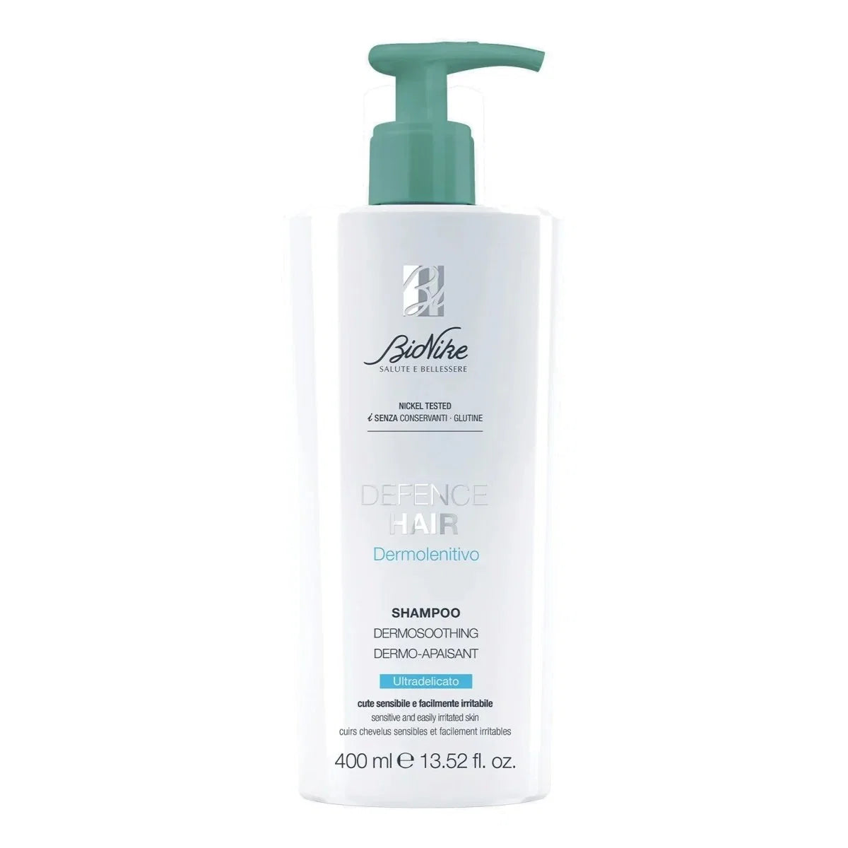 BioNike, Defense Hair, Hair Shampoo, Soothing & Moisturising, 400 ml