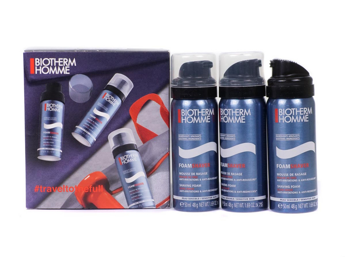 Set Trio, Biotherm, Biotherm, Against Irritation, Shaving Foam, 3 pcs, 50 ml