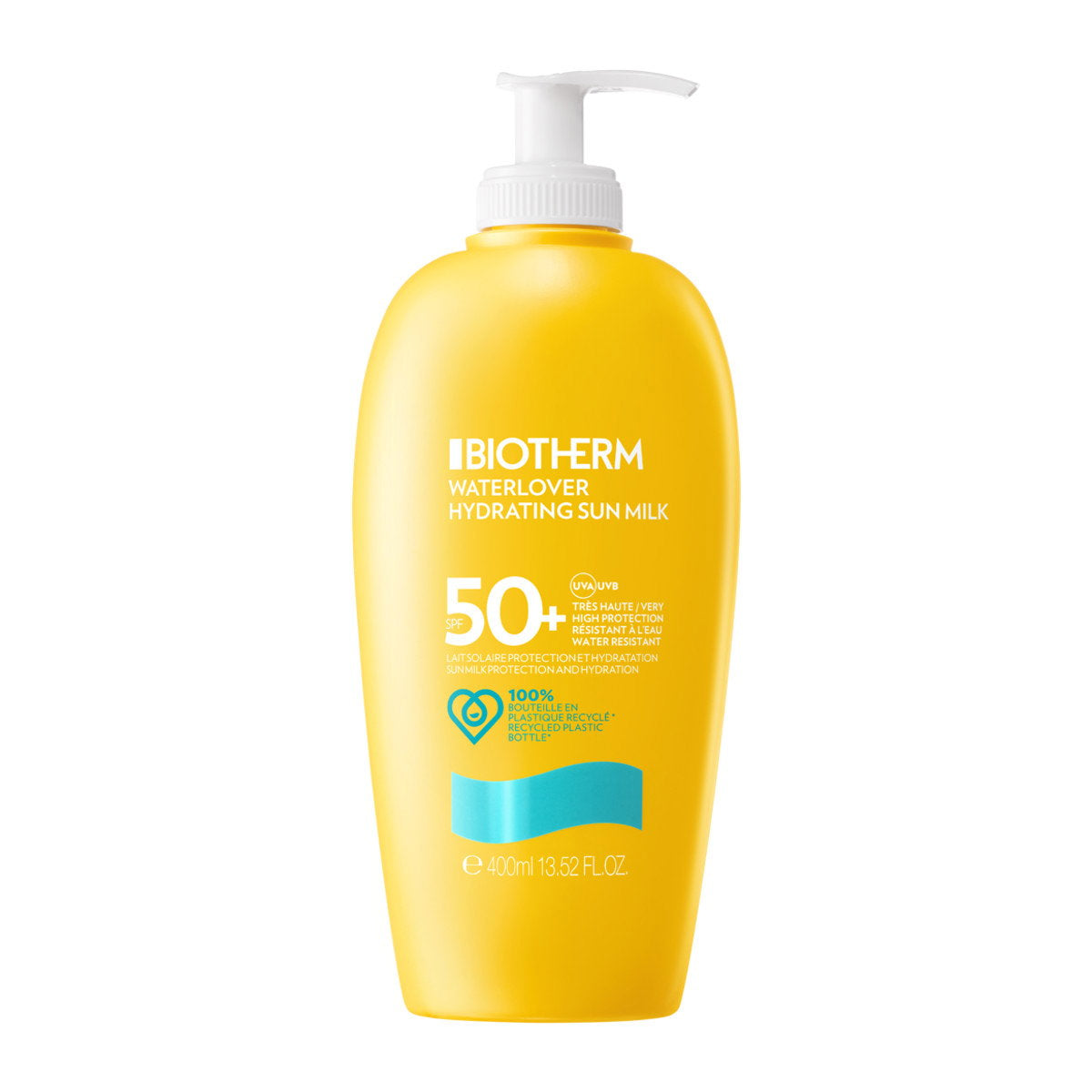 Biotherm, Waterlover, Hydrating, Sunscreen Lotion, SPF 50, 400 ml