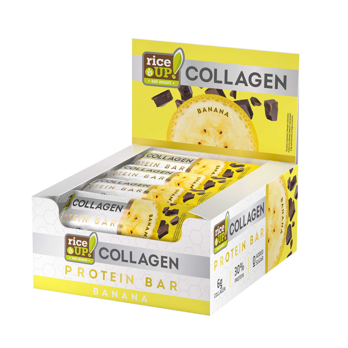 Protein Bar with 6g Collagen & No Added Sugar - 12 x 50g