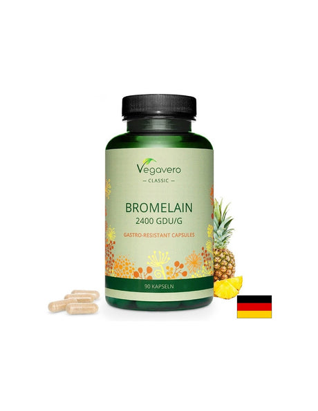 БРОМЕЛАИН - BROMELAIN, 90 капсули Vegavero - Feel You