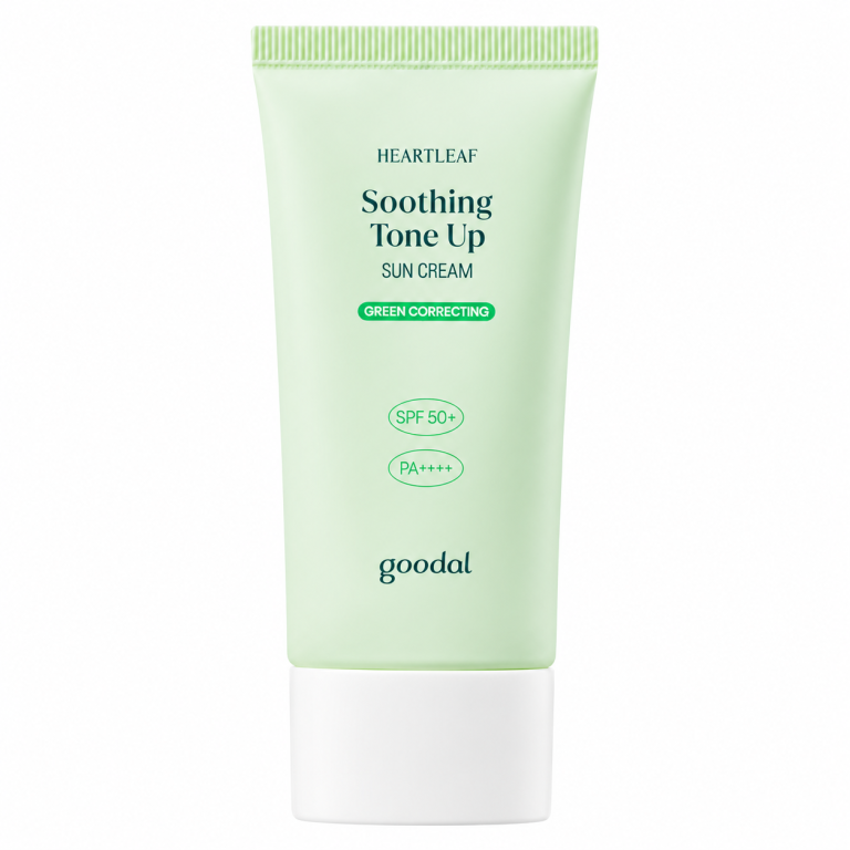 GOODAL – Heartleaf Soothing Tone Up Sun Cream Green Correcting SPF50+ PA++++, 50ml