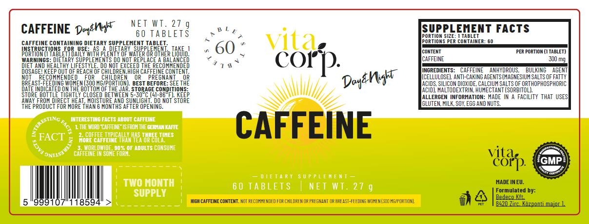 Caffeine Day 300 mg - 60 Таблетки - Feel You