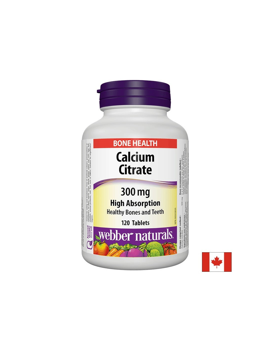 Calcium Citrate / Калций цитрат, 300 mg, 120 таблетки - Feel You