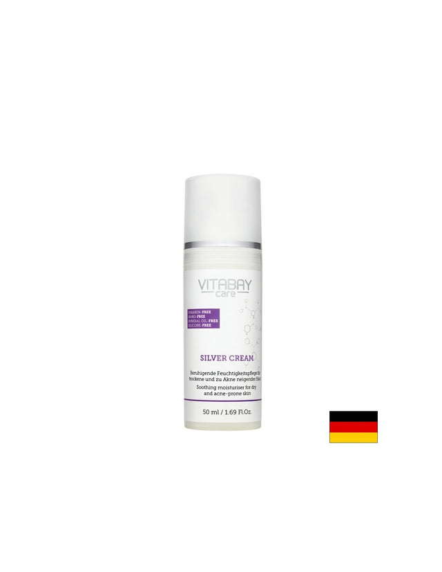 Сребърен крем с микросребро и салицилова киселина - Care Silver Cream, 50 ml Vitabay - Feel You