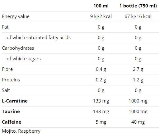 Carnitine Activity Drink with caffeine - 750 мл - Feel You