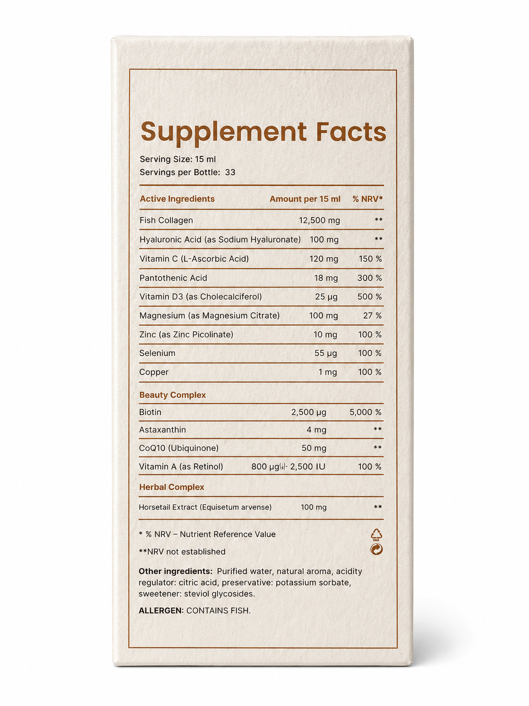 Optimal Supplements - Collagen Elixir Pro+ 33 servs