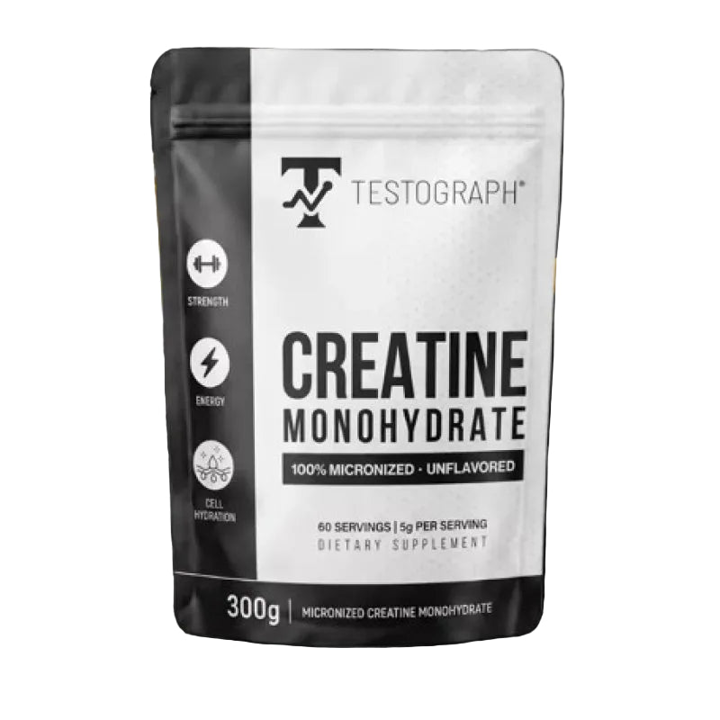 TESTOGRAPH Creatine Monohydrate - 300 грама, 60 дози.