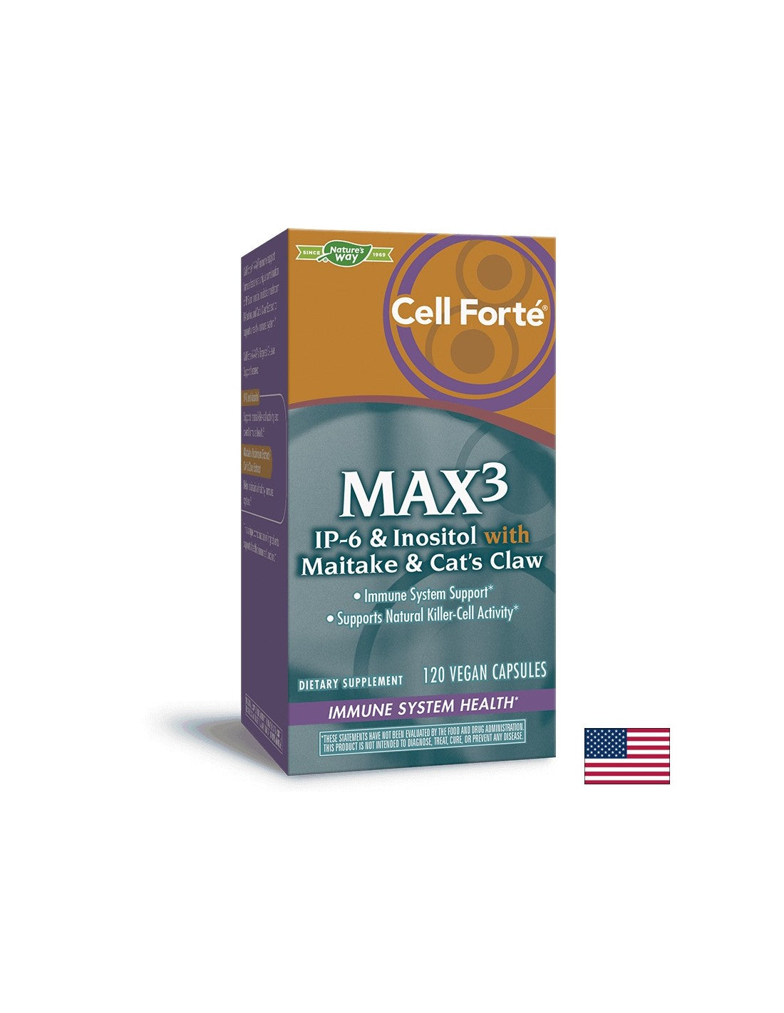 Cell Forté MAX³ (IP-6, инозитол, майтаке и котешки нокът) Nature’s Way
